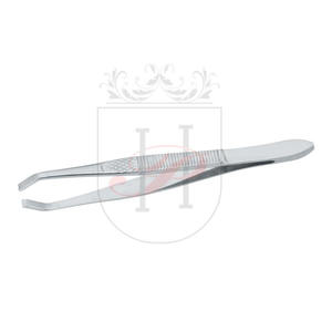 Herramientas de belleza de acero inoxidable, pinzas plateadas para cejas, Etiqueta Privada, pinzas de Punta inclinada de alta calidad - Product Image 1