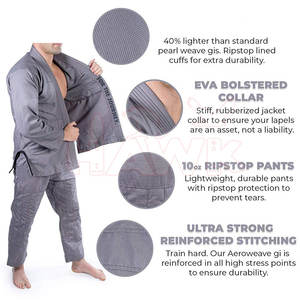 Uniforme de Jiu Jitsu Brasileño (BJJ GI) / Uniforme de Jiu Jitsu Brasileño / Alta Calidad 100% Algodón, Tallas Personalizadas y Logotipos Bordados, Trajes Brasileños - Product Image 2