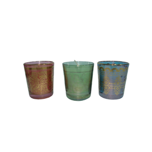 Cổ Điển Trang Trí Thủy Tinh Rỗng Nến Jar Màu Sang Trọng Holographic Trang Trí Nội Thất Với Nắp Cho Nến Làm Nến Lọ - Product Image 5