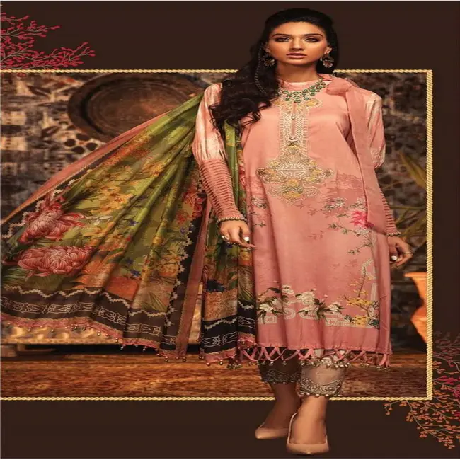 Pakistan Gaun Salwar Kameez/Marina Gaun Wanita/Salwar Kameez Wanita