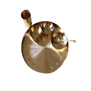 Juego de vajilla de cocina Thali, de latón, diseño clásico, calidad superior, precio al por mayor - Product Image 4