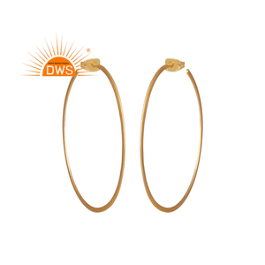 Mới Nhất Thiết Kế Thủ Công Brass Set Hoop Bông Tai Cho Phụ Nữ Đồ Trang Sức Thời Trang Cho Phụ Nữ Món Quà Cho Cô - Product Image 1