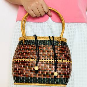 Bolso de bambú colorido para mujer, de moda, de Vietnam - Product Image 3