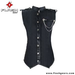 Nouveau gilet de motard en cuir de haute qualité pour homme, coupe-vent, grande taille, style heavy metal rock - Product Image 6