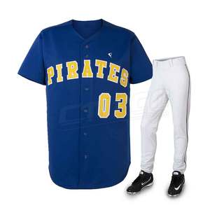 Ensembles de vêtements de sport uniformes de baseball de conception personnalisée respirante 100% polyester Chemises et shorts à bas prix avec logo personnalisé - Product Image 6
