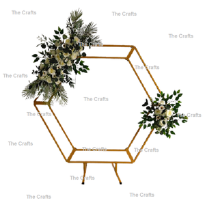 Soporte de bienvenida de metal dorado con soporte de bienvenida de boda de calidad superior para uso decorativo en el hogar y eventos - Product Image 5