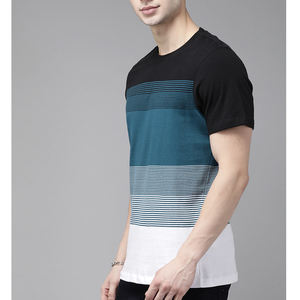 Nouveau design T-shirt de luxe en coton de couleur unie de haute qualité pour hommes T-shirts à col rond surdimensionné pour hommes - Product Image 5