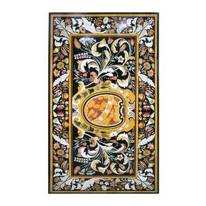 Marble Inlaid Home Decorative <b>Table</b> Top - Product Image 1