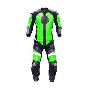 ชุดมอเตอร์ไซค์หนังสั่งทำขายส่ง พิมพ์โลโก้ตามสั่ง ทนไฟ กันลม ไซส์ใหญ่ ชุดกีฬา บริการ OEM - Product Image 4