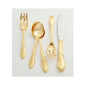 Ensemble de couverts de qualité supérieure en or, 2 pièces, pour restaurant et hôtel, fabriqué en Inde - Product Image 3
