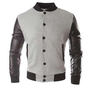 Blouson aviateur pour hommes au printemps et en automne uniforme de baseball veste universitaire vierge en gros vente chaude - Product Image 2