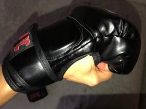 ถุงมือมวยแบบครึ่งนิ้วสำหรับฝึกและต่อสู้,ถุงมือหนัง PU และ Cowhide คุณภาพสูงผลิตตามสั่ง - Product Image 6