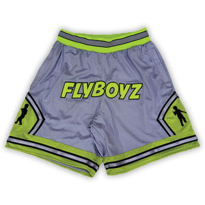 Pantalones cortos informales para baloncesto, Shorts Retro con logotipo bordado, bordado completo, poliéster 100% - Product Image 3