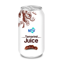 2024'ün Trend Ürünü Toptan OEM Özel Etiket Ücretsiz Numuneler 330ml Alüminyum Kutu Aromalı Sterilize Tamarind Suyu Püresi İçeceği Vietnam