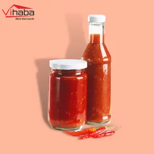 Botol Kaca Saus Panas Grosir Botol Plastik Cabai Tempat Bakar Pasta Cabai