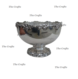 Bol de service de fruits de conception attrayante bol de fruits en acier et en laiton fait à la main pour accessoires de table - Product Image 1