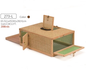 Crown 273-L Rattan Portable Durable Pigeon Carrier - Product Image 1