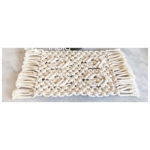 Custom Shaped Best Macrame <b>Table</b> <b>Coaster</b> Indian Manufacturer Bulk Supplier And Manufacture By Refratex India Made in India for B - Product Image 1