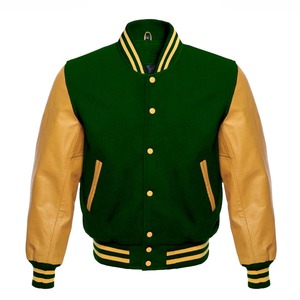 เสื้อแจ็กเก็ตบอมเบอร์บุรุษ,เสื้อแจ็กเก็ตพิมพ์ลายตัวอักษรสีตัดกัน - Product Image 3