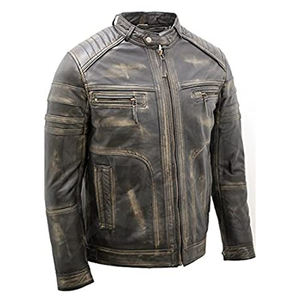Chaqueta de cuero para ciclista de hombre con estilo personalizado de alta calidad, nuevo diseño con características protectoras y a prueba de viento para Motocross - Product Image 2