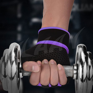 Gants de sport en cuir à paume complète pour hommes et femmes pour l'entraînement de gymnastique, l'haltérophilie, le soutien et la protection - Product Image 5