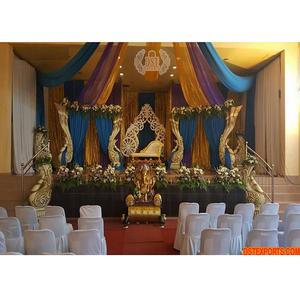Mayur เวทีแต่งงานแบบคลาสสิกสไตล์อินเดีย,เวทีงานแต่งงานสไตล์นกยูงหรูหราเวทีต้อนรับสไตล์นกยูงแกะสลักงดงาม - Product Image 1