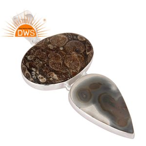 Pendentif en Quartz solaire, pierre précieuse pour femmes en argent Sterling 925, fait à la main, vente en gros - Product Image 2