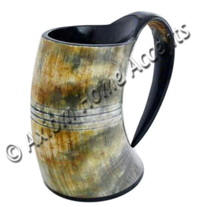 Nouvelle tasse de corne naturelle à boire à la main tasse de Cocktail véritable de haute qualité nouvelle tasse de Viking de bière sculptée à la main pour la fête du vin - Product Image 4