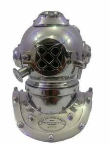 Casco de buceo marino de la Marina de los Estados Unidos, accesorio para bucear, reproducción cromada, estante de escritorio, Decoración, regalo para mesa, escaparate de habitación - Product Image 5