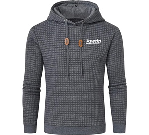 Sudaderas con capucha de lana de algodón con logotipo personalizado para hombre con estampado bordado Sudaderas de invierno personalizadas en blanco sublimadas - Product Image 4