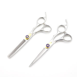 Kit de corte de pelo para peluquero, Kit de tijeras de corte de pelo de 6 pulgadas con tornillo ajustable, tijeras de peluquería y peine - Product Image 3