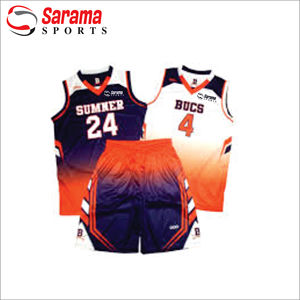 Uniforme de basket-ball entièrement sublimé uniforme de basket-ball réversible vêtements de sport d'été personnalisés, - Product Image 1