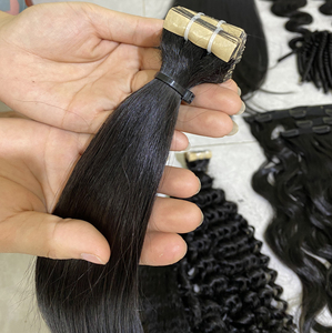 En gros 100% de Cheveux Humains Double Drawn Vierge Remy Naturel Cuticules Alignés Ruban Dans Les Cheveux Humains Extension - Product Image 6