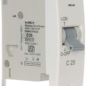 Reve RMCB#65 25A SP C Mini MCB 1 Pole High Quality Best Miniature <b>Circuit</b> <b>Breaker</b> White-for MV&HV Products at Bulk Rate - Product Image 1