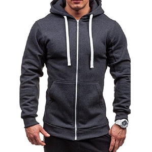 Sweat à capuche pour hommes personnalisé de haute qualité avec motif solide Streetwear sweat à capuche blanc 100% haut matériel Logo personnalisé - Product Image 2