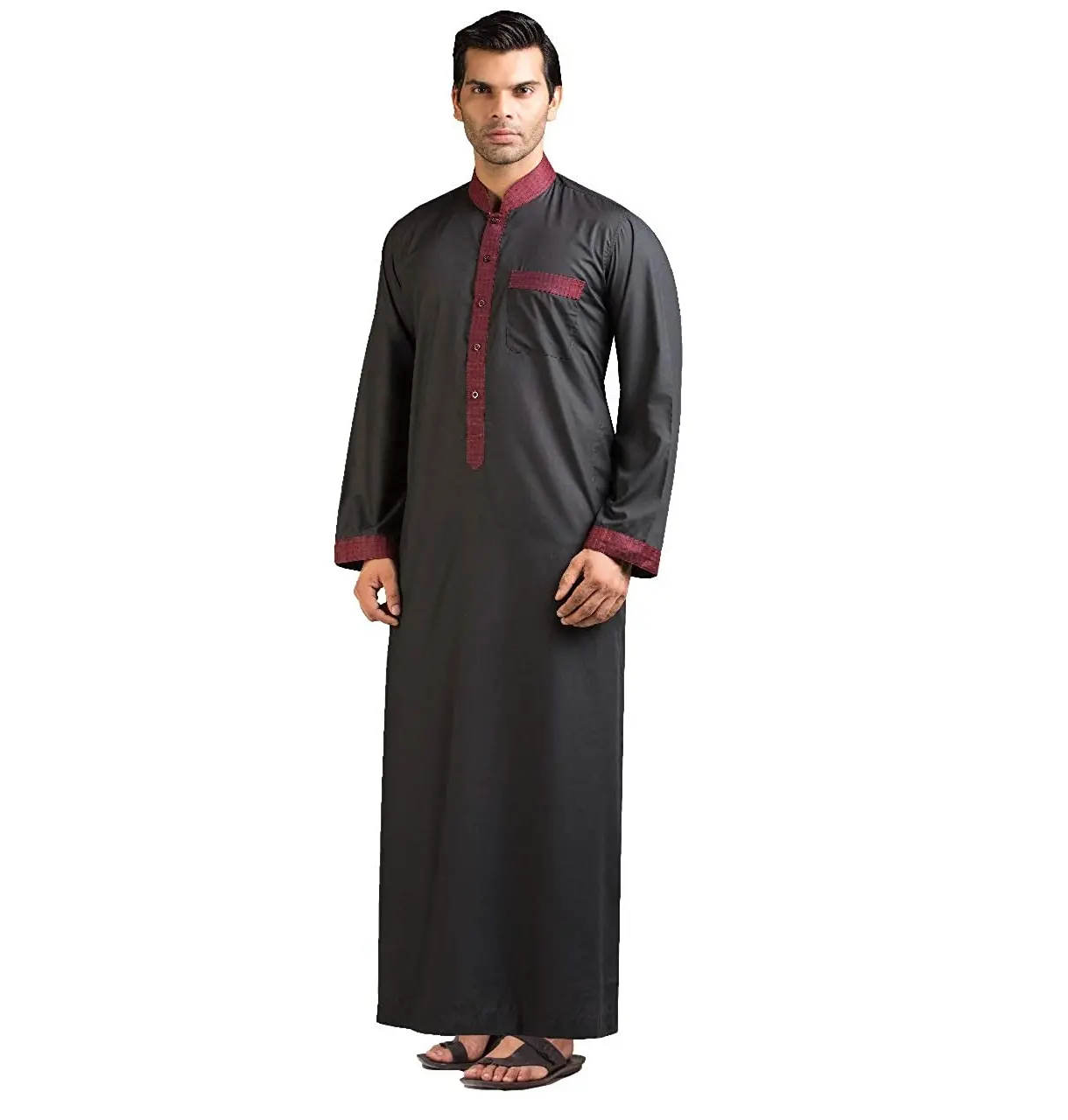 Pakaian Piyama Muslim Blus Thobe Arab Pria, untuk Desain Kurta