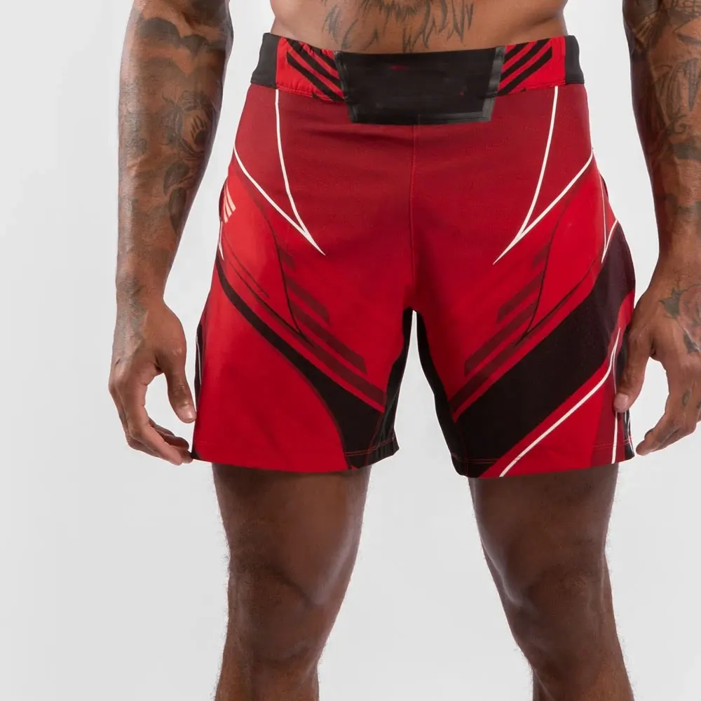 Logo rosso personalizzato mma Venume pantaloncini da combattimento mma shorts corti da presa/disegni personalizzati pantaloncini mma Venume