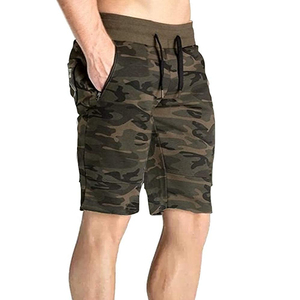 Shorts de sport unisexes personnalisés pour hommes, taille haute, respirants, séchage rapide, 100% coton, avec poche, pour la salle de sport, l'entraînement, la course à pied - Product Image 1