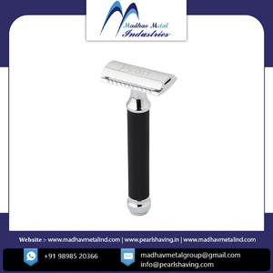 Rasoir de sécurité double tranchant réglable pour homme, avec poignée en laiton et lames en acier inoxydable, excellent équilibre, prix de gros - Product Image 6