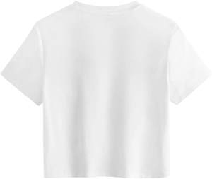 Top corto de talla XS con cuello redondo de alta calidad, Camiseta corta de Spandex, Material de punto de estilo informal, manga sin mangas sólida - Product Image 2