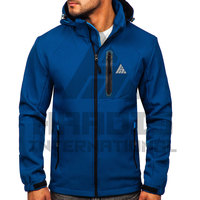 Veste décontractée d'hiver pour homme, personnalisée, légère, imperméable, softshell, col montant, logo sur le devant, respirante, coupe-vent