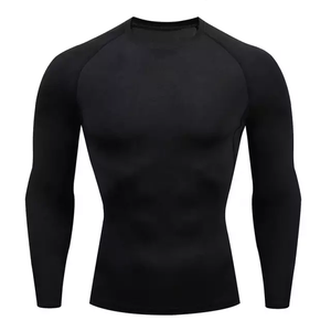 Wholesale Long Sleeve Mens mma Compression <b>rashguard</b> Custom Bjj Rash Guard Compression Shirts - Product Image 3