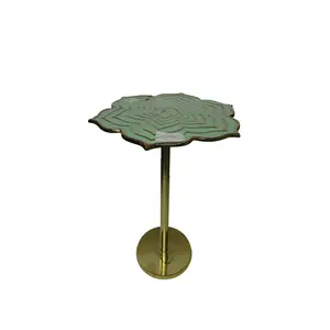 Lime Green Ambled Lotus Temple Coffee Table Luxury Coffee Table Antique Coffee Table