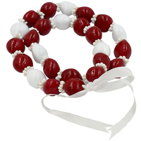 Collier Hawaïen Artisanal Romantique Tropical en Noix de Kukui et Coquillages de Mangue, Collier Personnalisé Tendance pour Femmes et Hommes, Idéal pour Fêtes Luau
