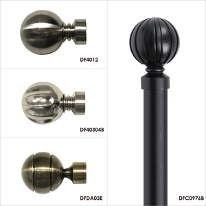 Tringle à Rideaux Métallique Extensible Direct Usine, Ensemble Complet avec Supports et Accessoires pour Fenêtres – Vente en Gros - Product Image 4
