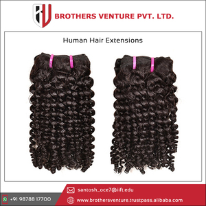 Vente en gros d'extensions de cheveux vierges Remy vendeurs indiens de cheveux de temple bruts brésiliens et alignés acceptés - Product Image 5