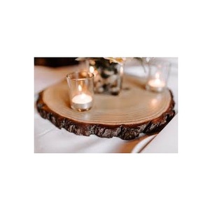 Assiettes de présentation rondes en bois en gros Assiette de présentation en bois massif pour dessert faite à la main personnalisée Produit le plus vendu - Product Image 5