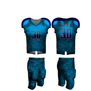 Uniformes de fútbol americano duraderos de alto rendimiento personalizados, camisetas y pantalones de equipo de manga corta, kits OEM para hombres, mujeres y jóvenes - Product Image 4