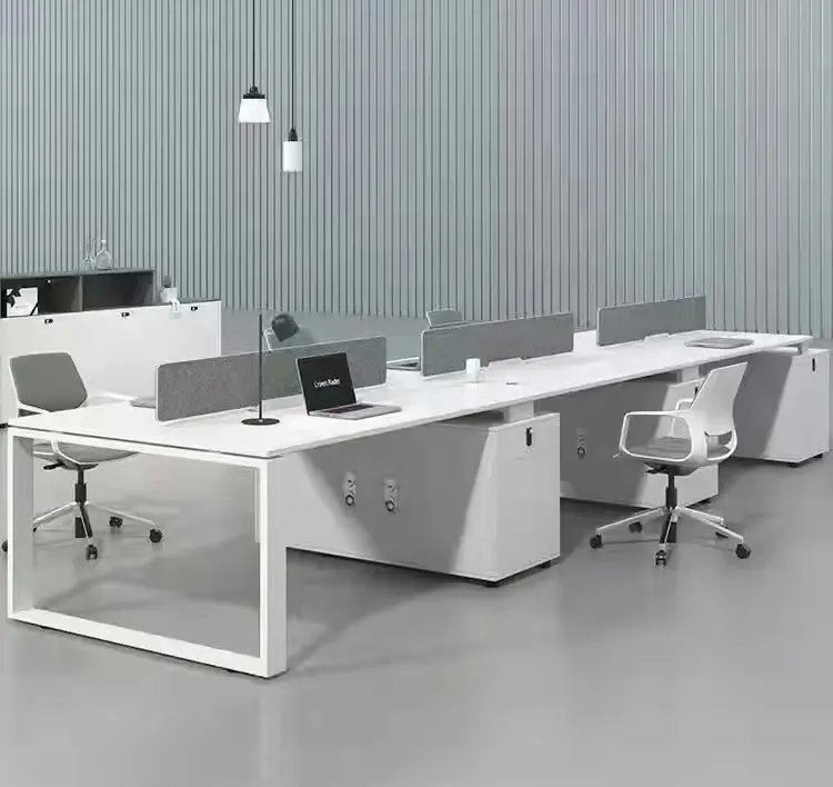 नवीनतम डिजाइन आधुनिक फर्नीचर डेस्क सफेद सस्ते कंप्यूटर कायरता कार्यालय कार्य केंद्र फर्नीचर