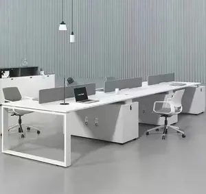 Thiết Kế Mới Nhất Đồ Nội Thất Hiện Đại Bàn Trắng Máy Tính Giá Rẻ Funky Văn Phòng Workstation Đồ Nội Thất